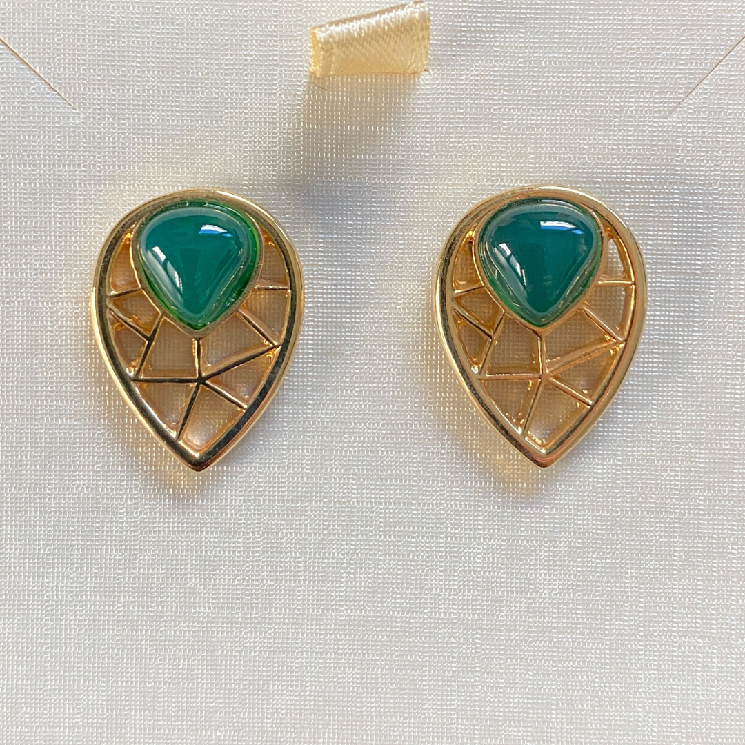 Manon green earrings