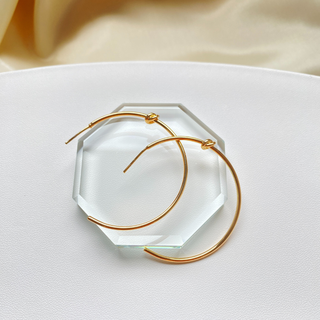 Nadia large hoop earrings