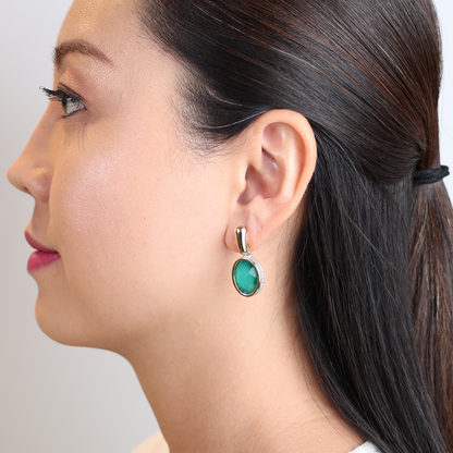 Gabrielle Emerald earrings