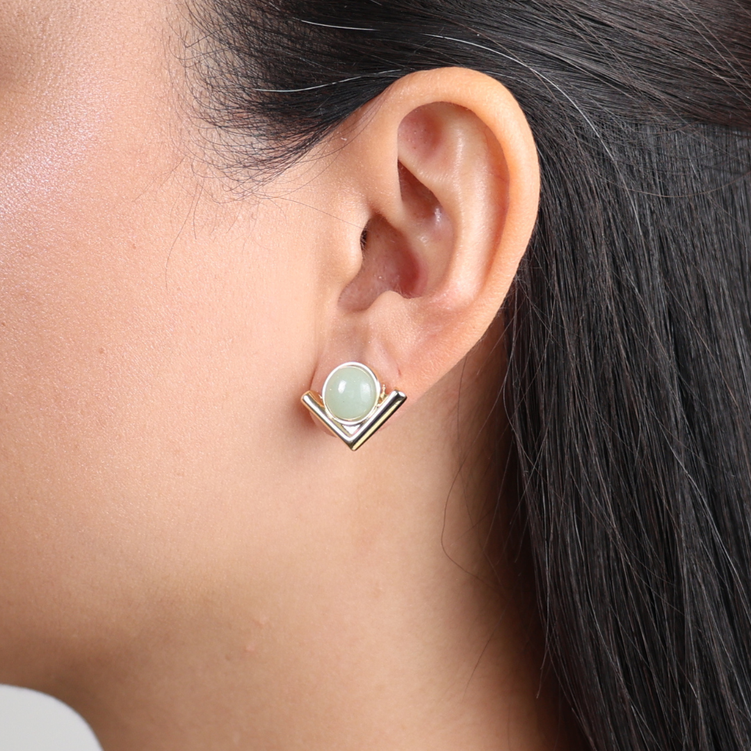 Vivian Green Quartz earrings