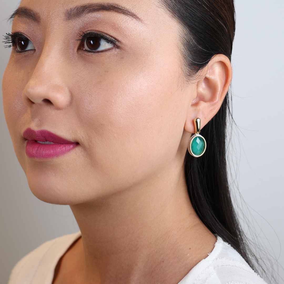 Gabrielle Emerald earrings