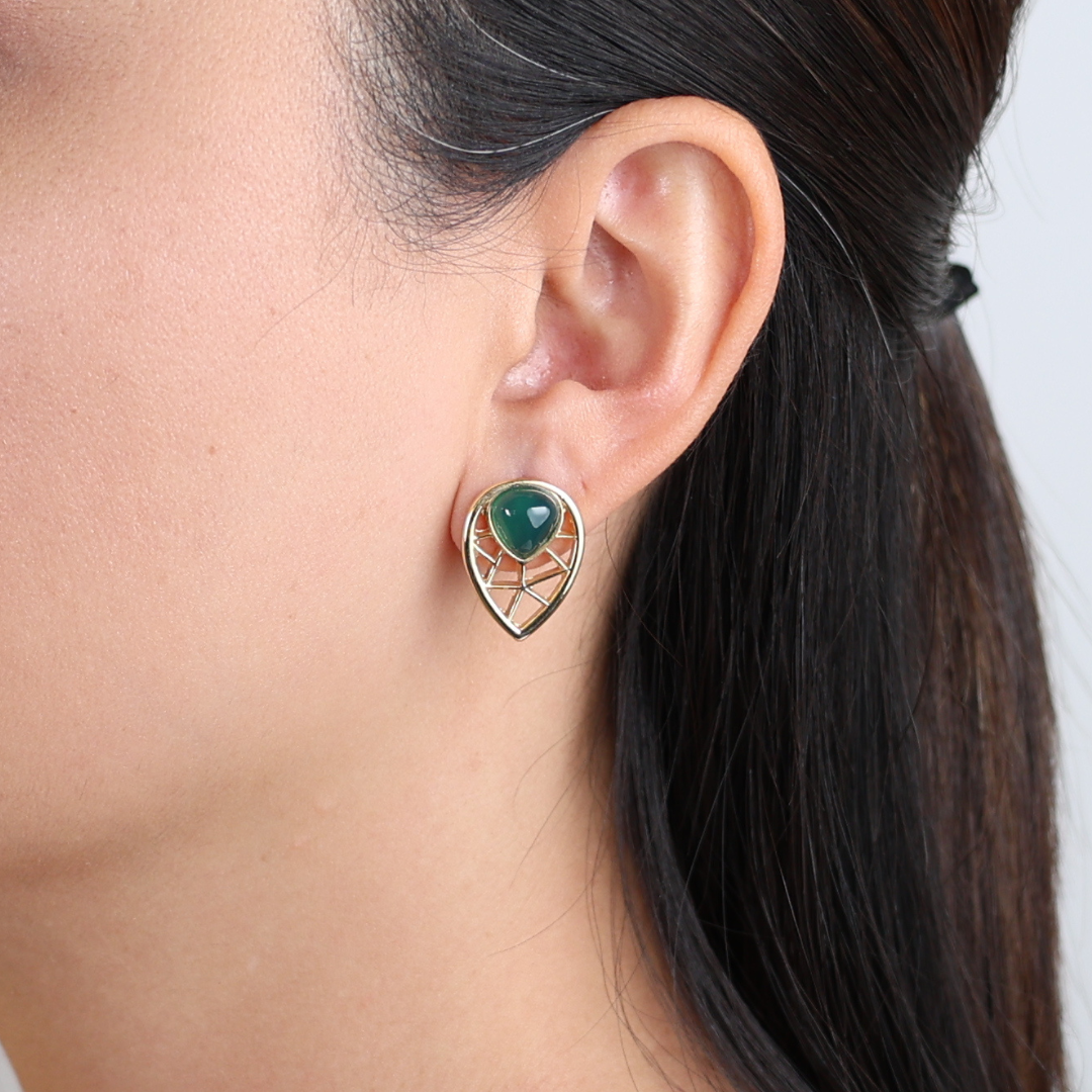 Manon green earrings