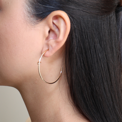 Nadia large hoop earrings