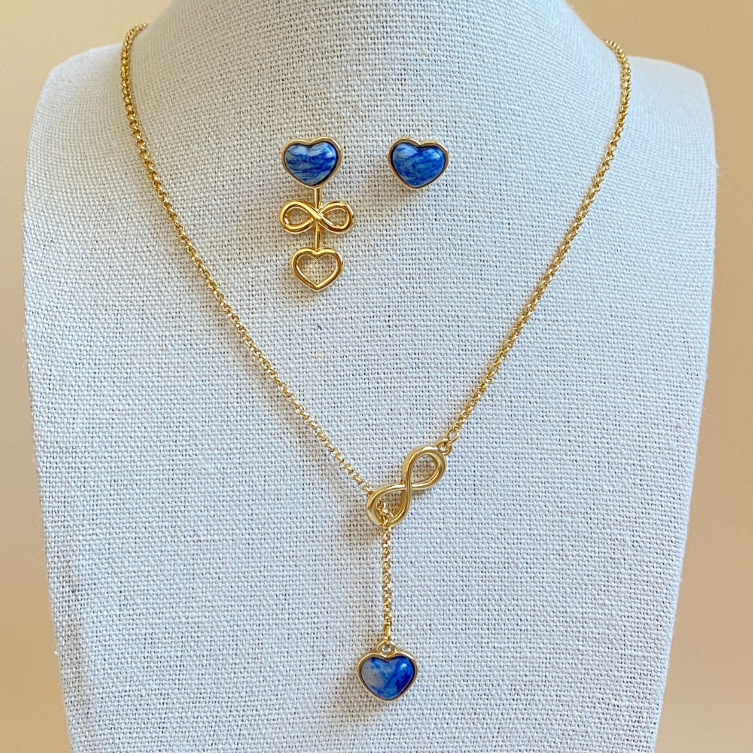 InfinityLove Blue Jewelry Set