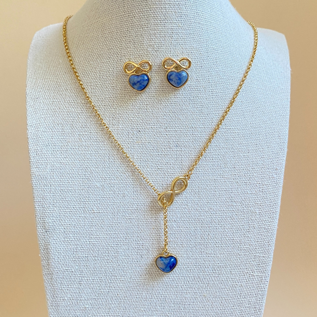 InfinityLove Blue Jewelry Set