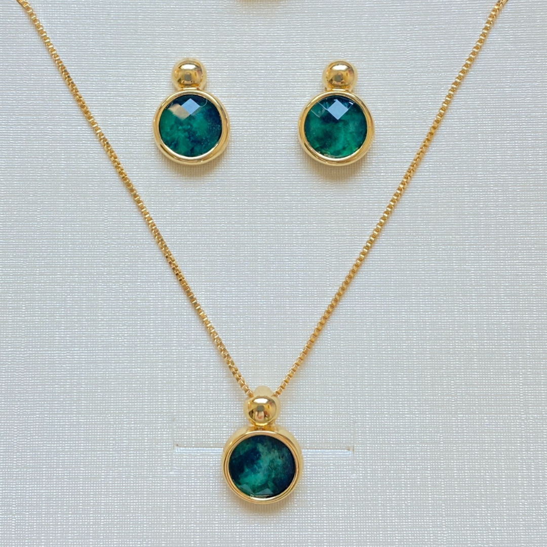 Elena Emerald Jewelry Set