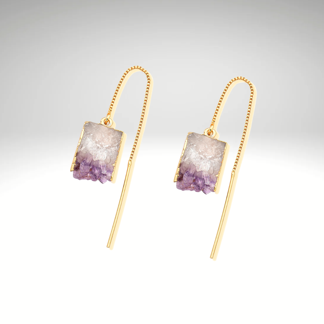 Yulia Amethyst earrings