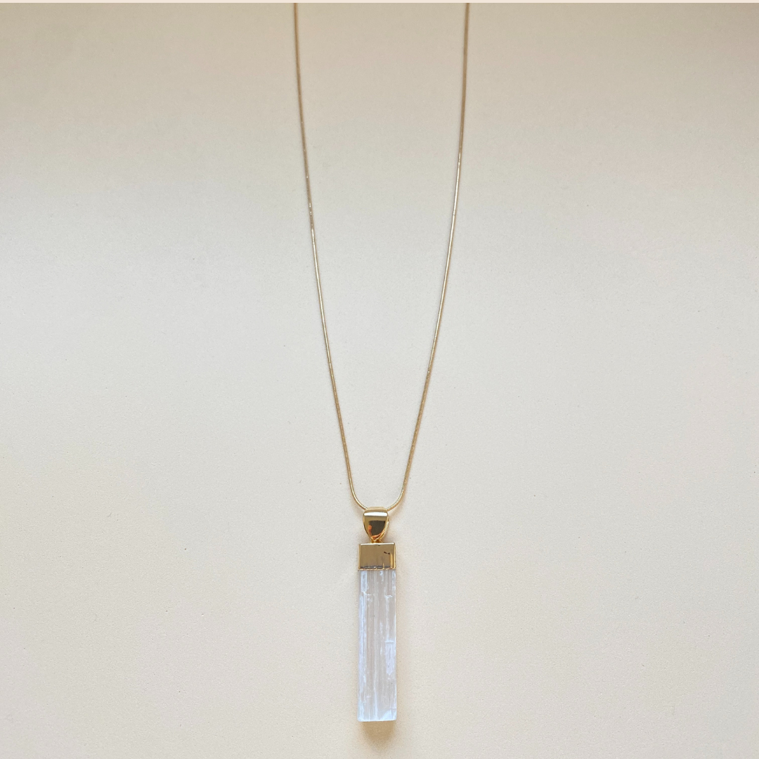 Selenite pendant