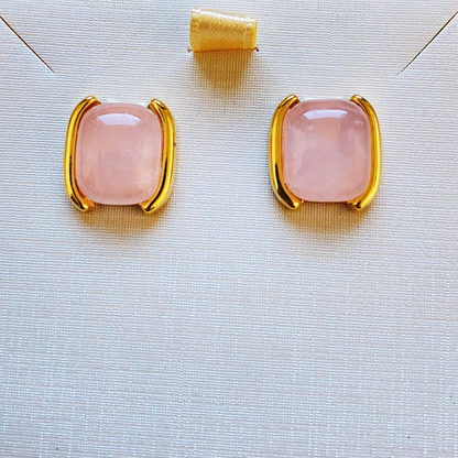 Suzanna Rose Quartz earrings