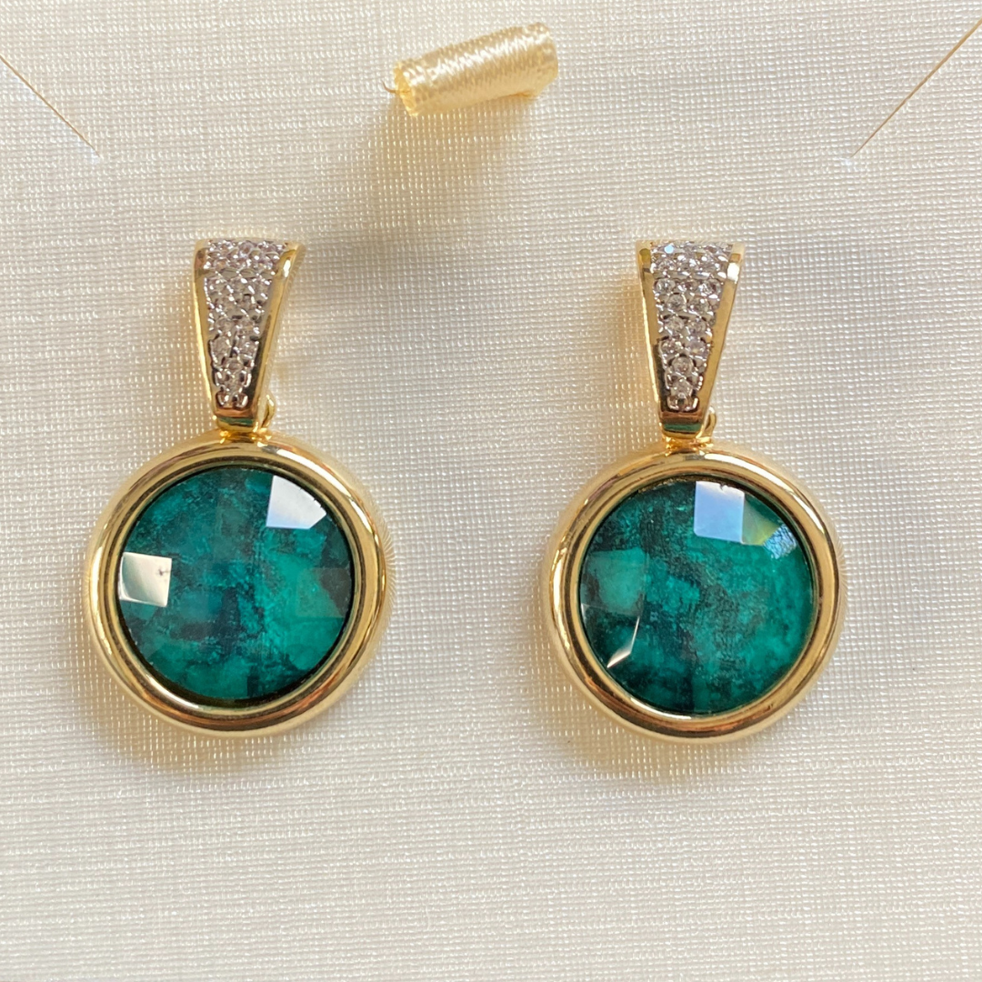 Fabrizia Emerald earrings