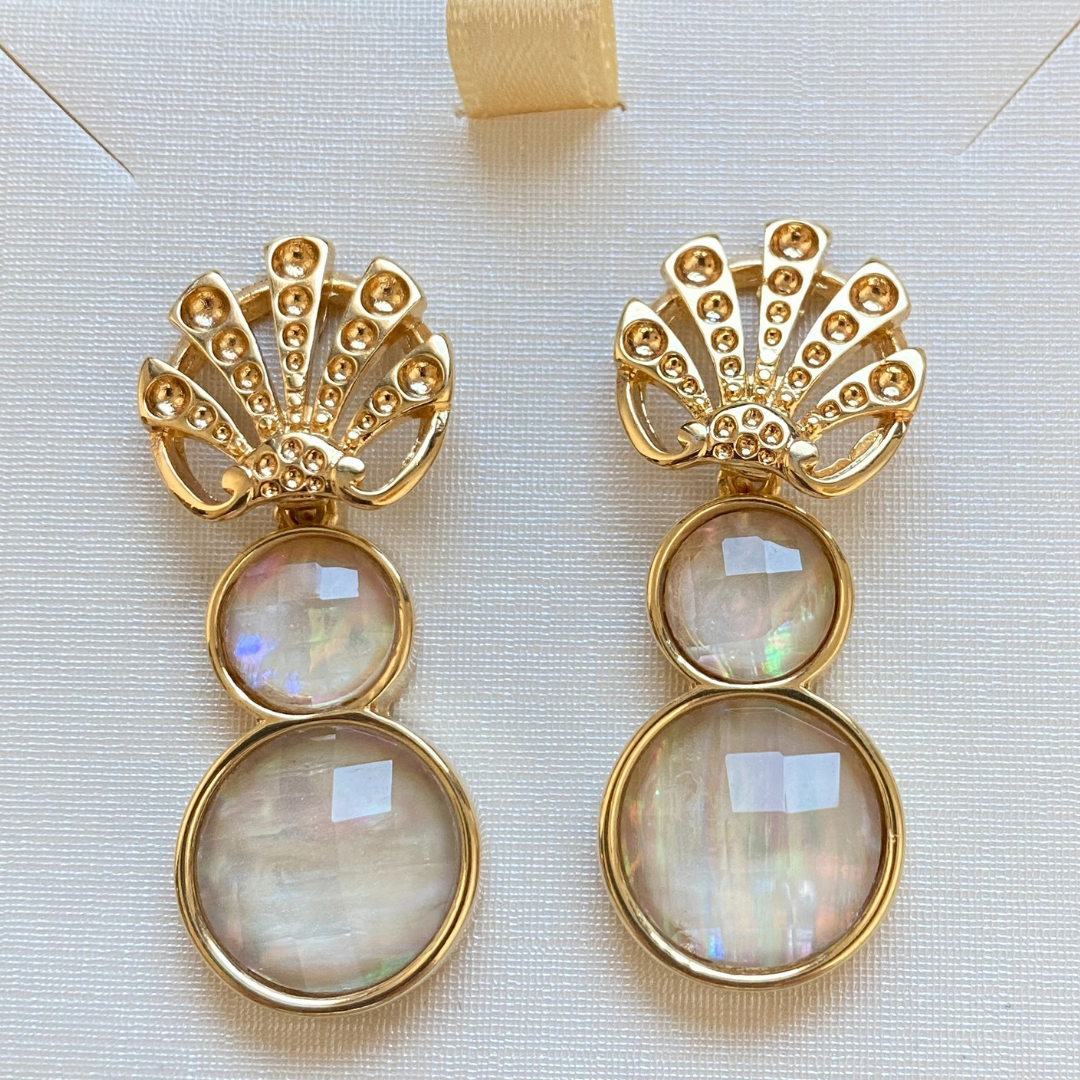 Maya seashell earrings