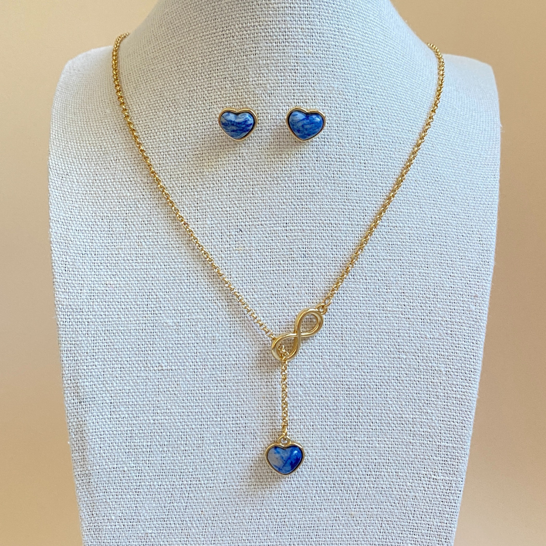 InfinityLove Blue Jewelry Set