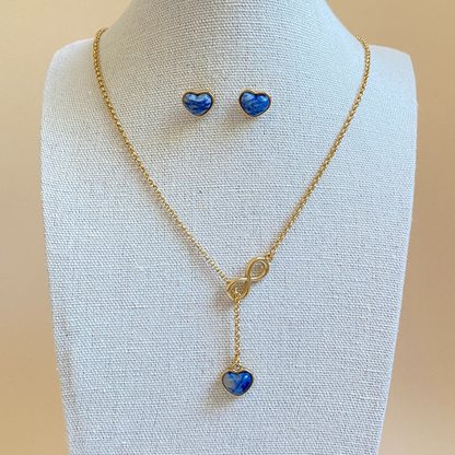 InfinityLove Blue Jewelry Set