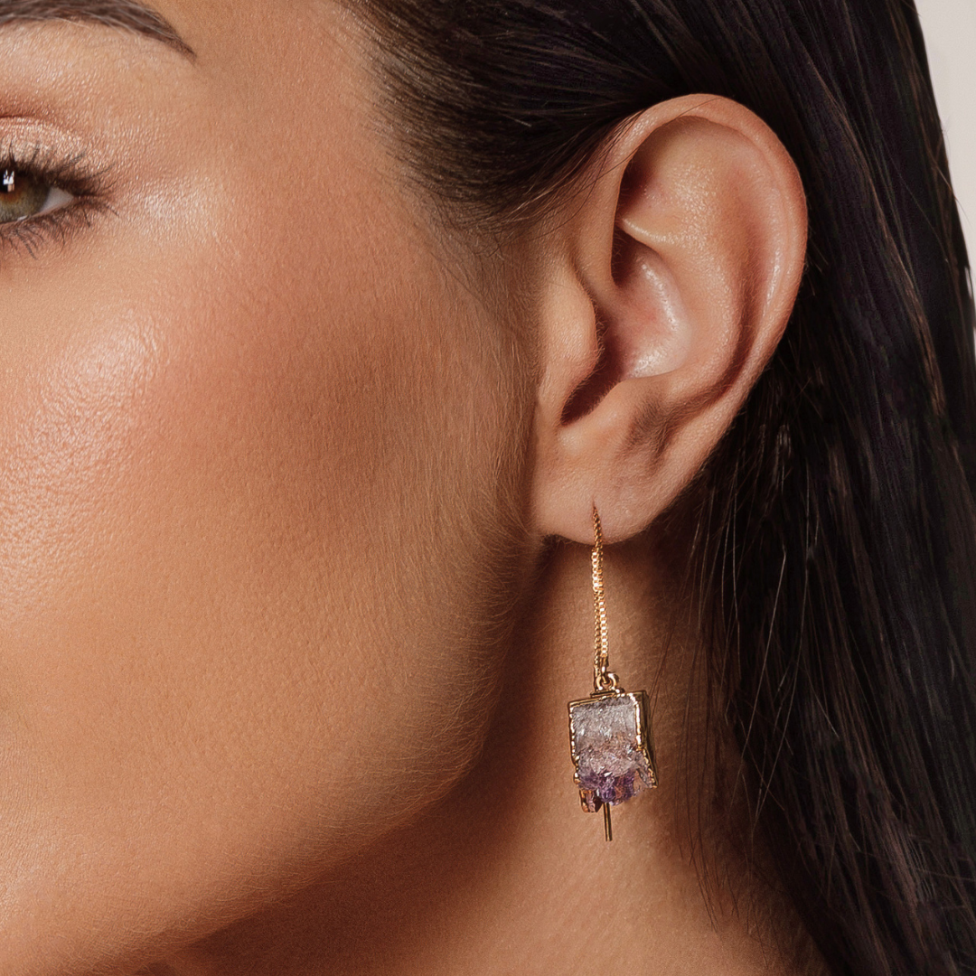 Yulia Amethyst earrings