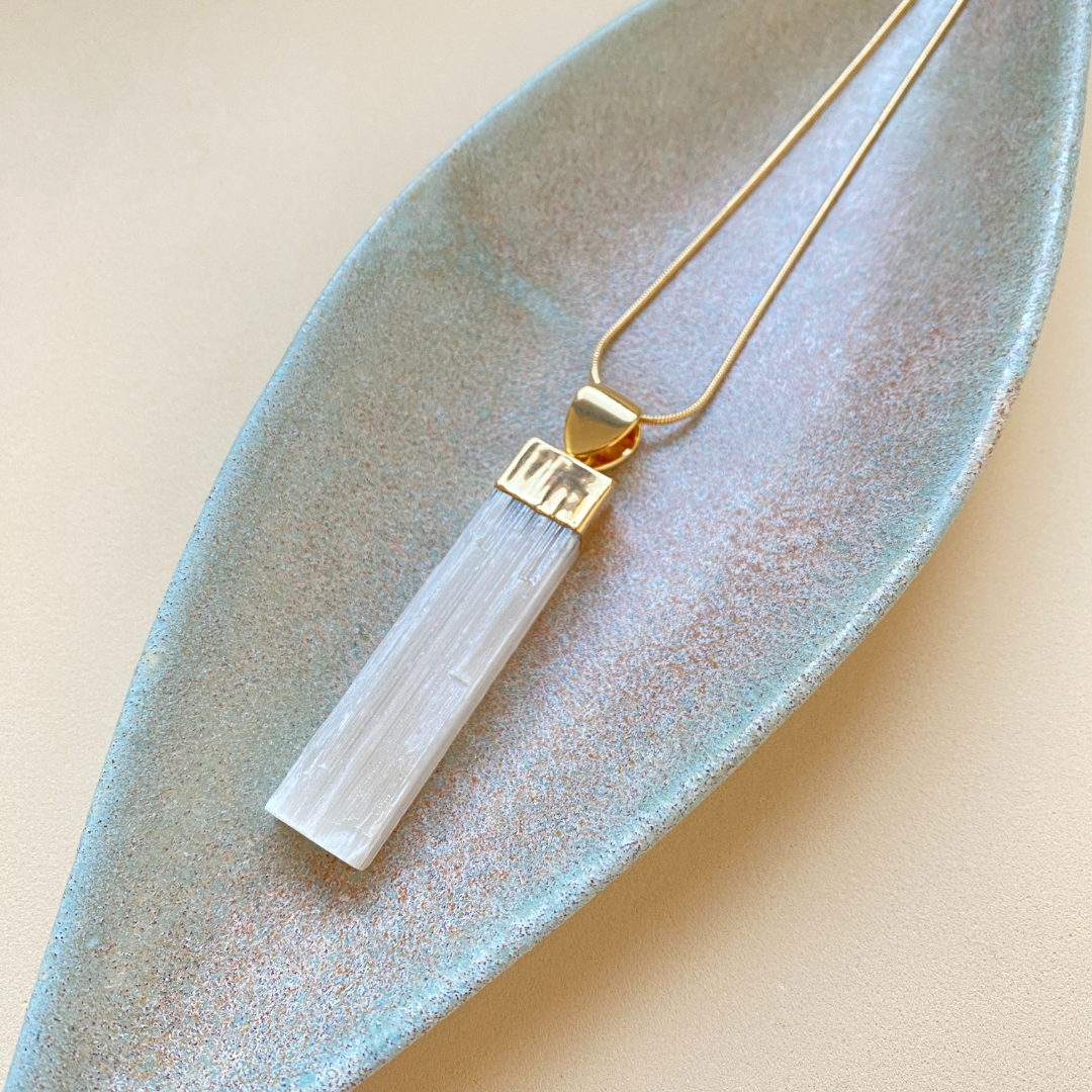 Selenite pendant