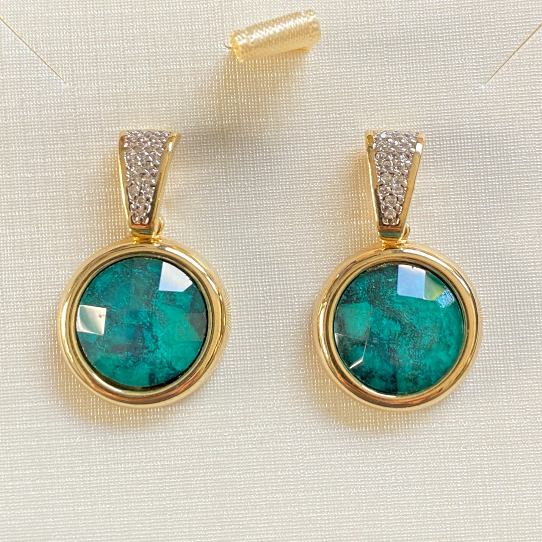 Fabrizia Emerald earrings