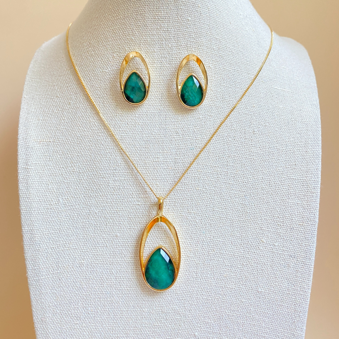 Zahara Emerald Jewelry Set