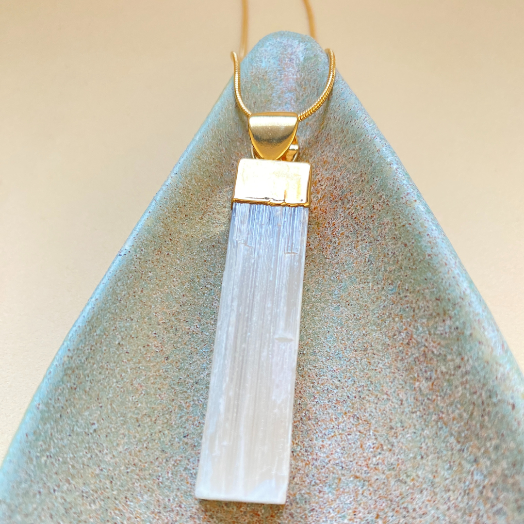 Selenite pendant