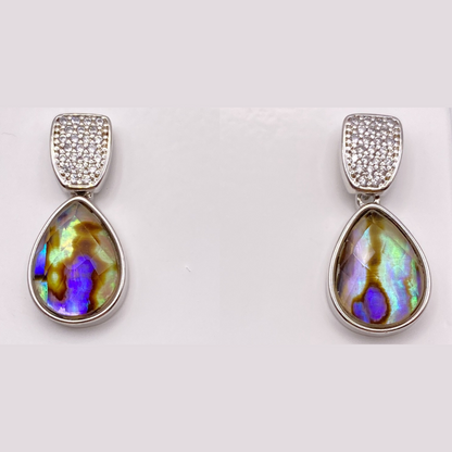 Xel-ha drop earrings in Rhodium