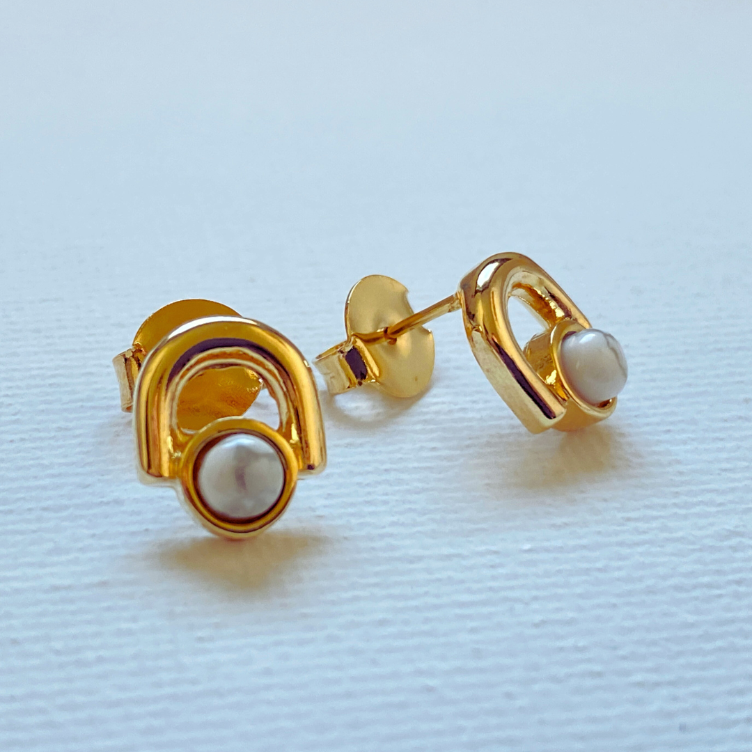 Anamaria Howlite earrings