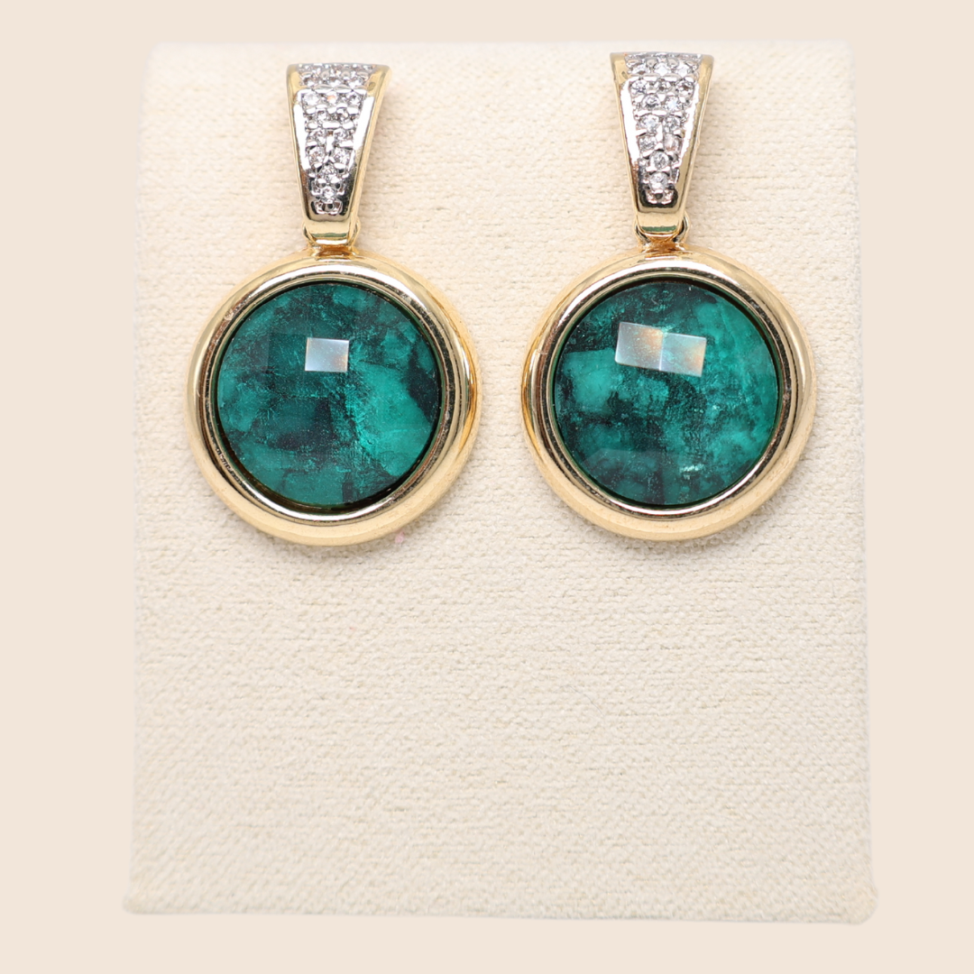 Fabrizia Emerald earrings