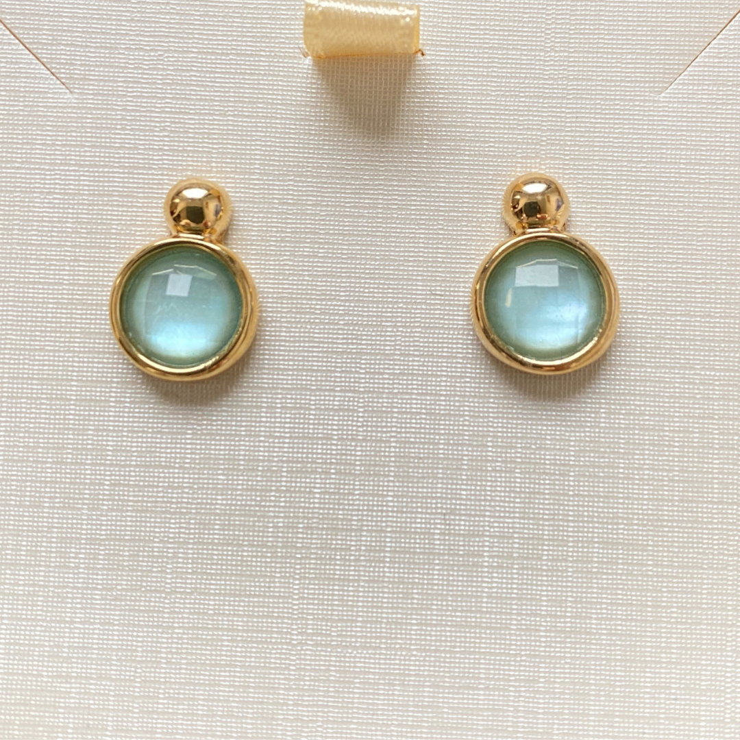 Morelos blue seshell earrings