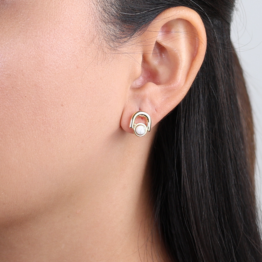 Anamaria Howlite earrings