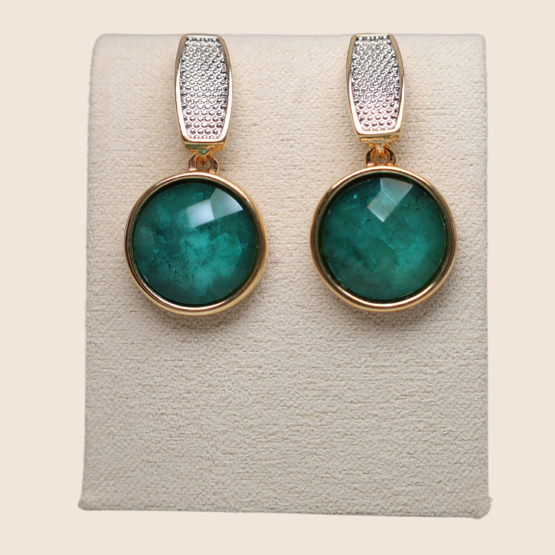 Lucca Emerald earrings