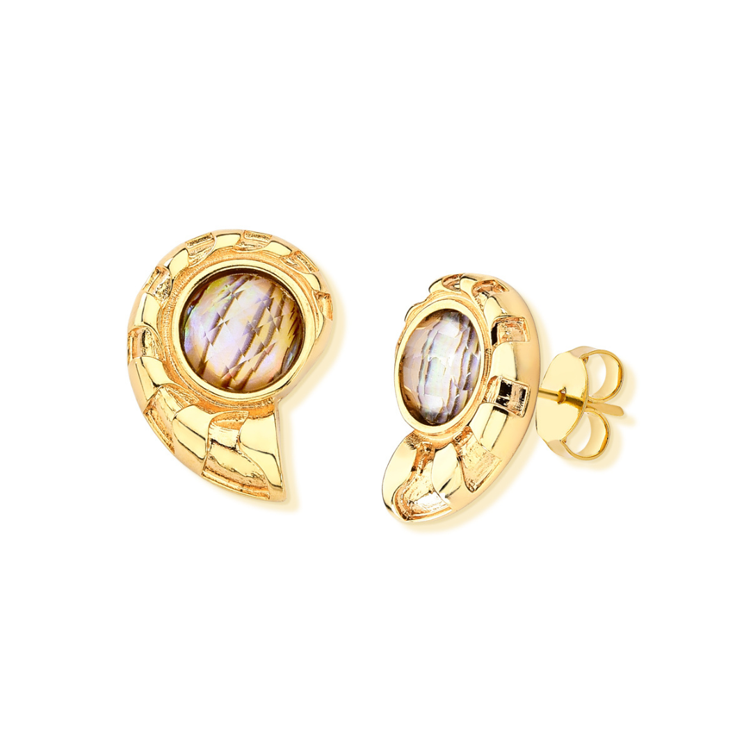 Pendientes Maya nautilus