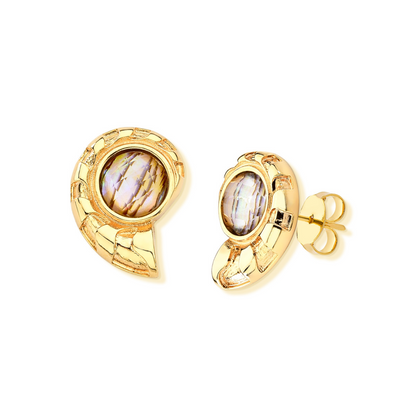 Maya nautilus earrings