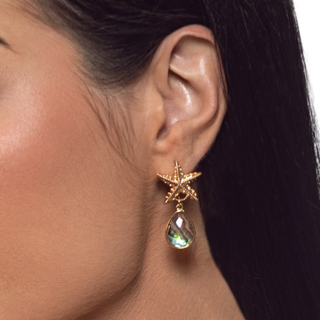 Maya starfish earrings