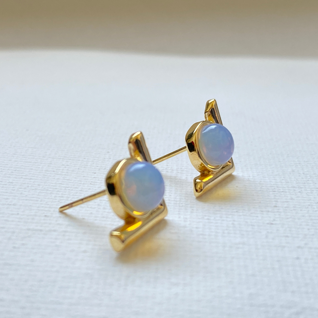 Vivian Moonstone earrings