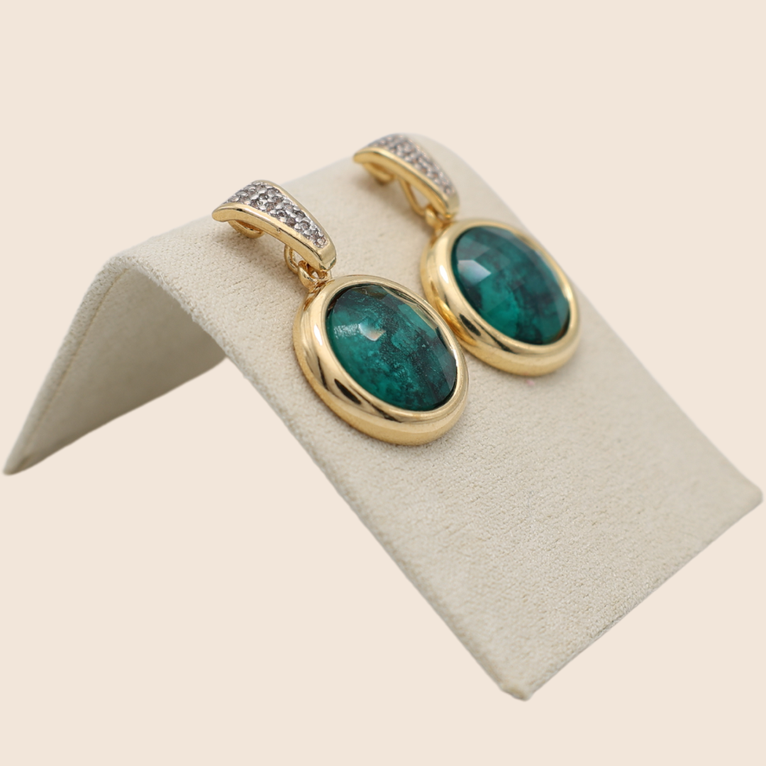 Fabrizia Emerald earrings