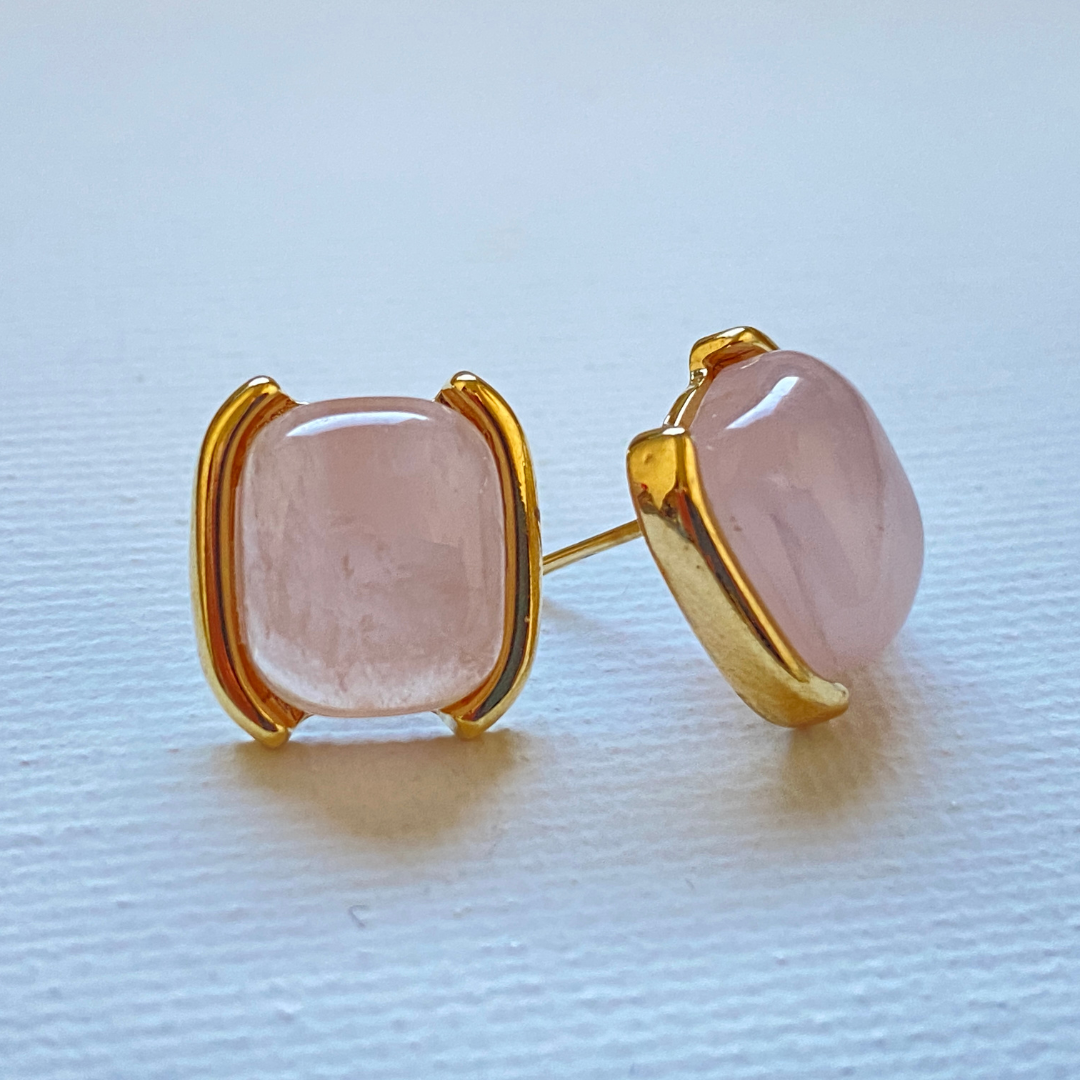 Suzanna Rose Quartz earrings