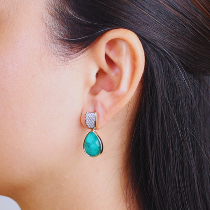 Rosalia Emerald earrings