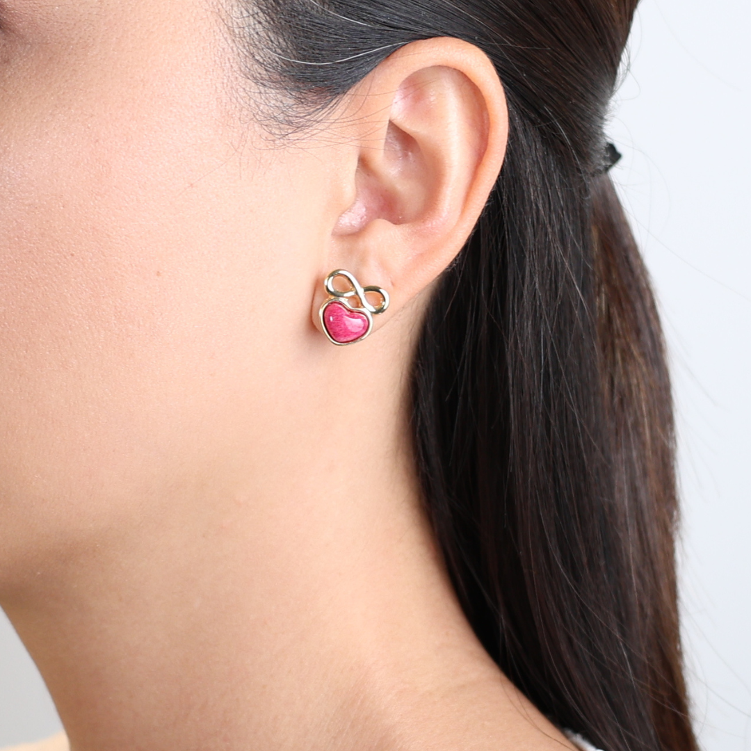 InfinityLove Pink earrings