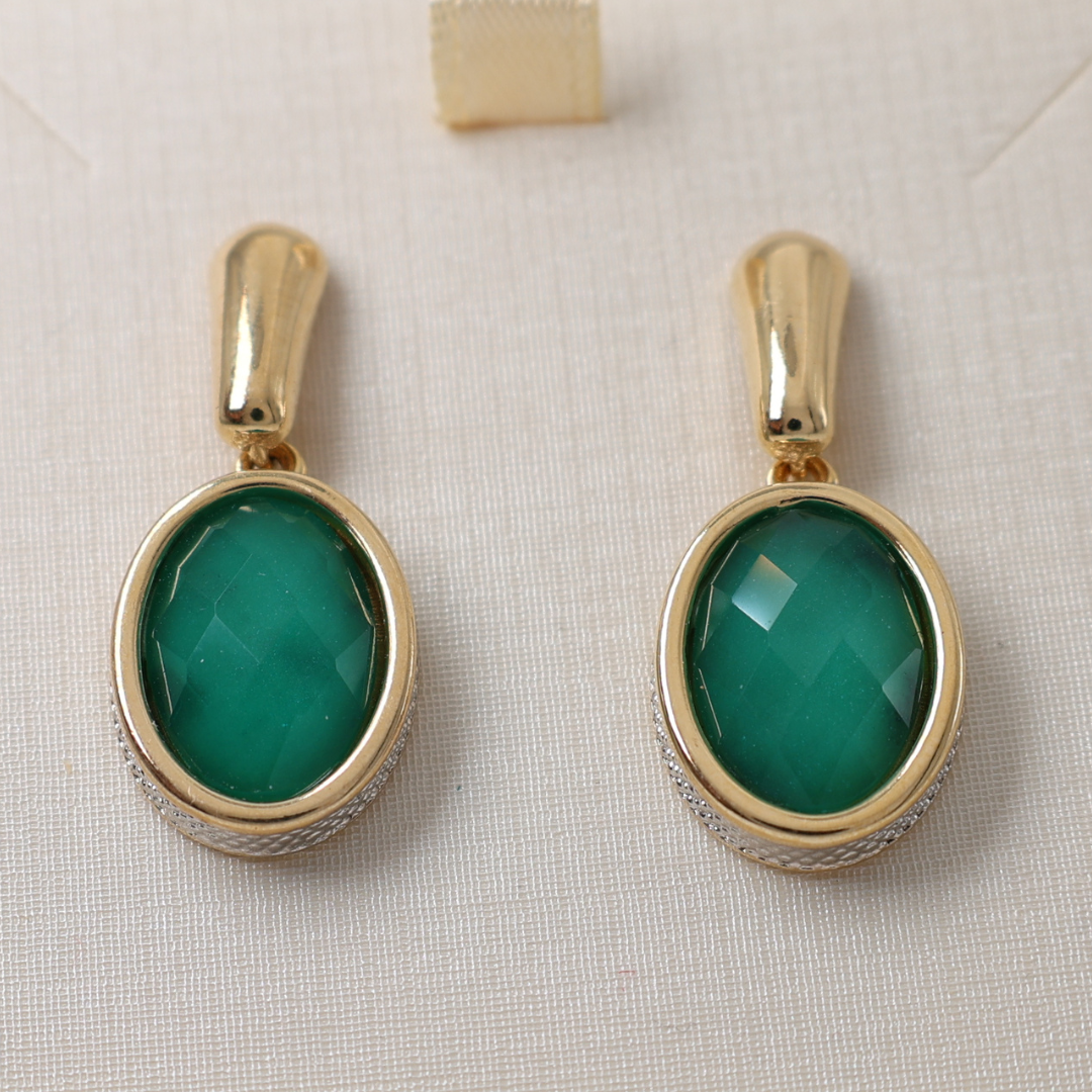 Gabrielle Emerald earrings