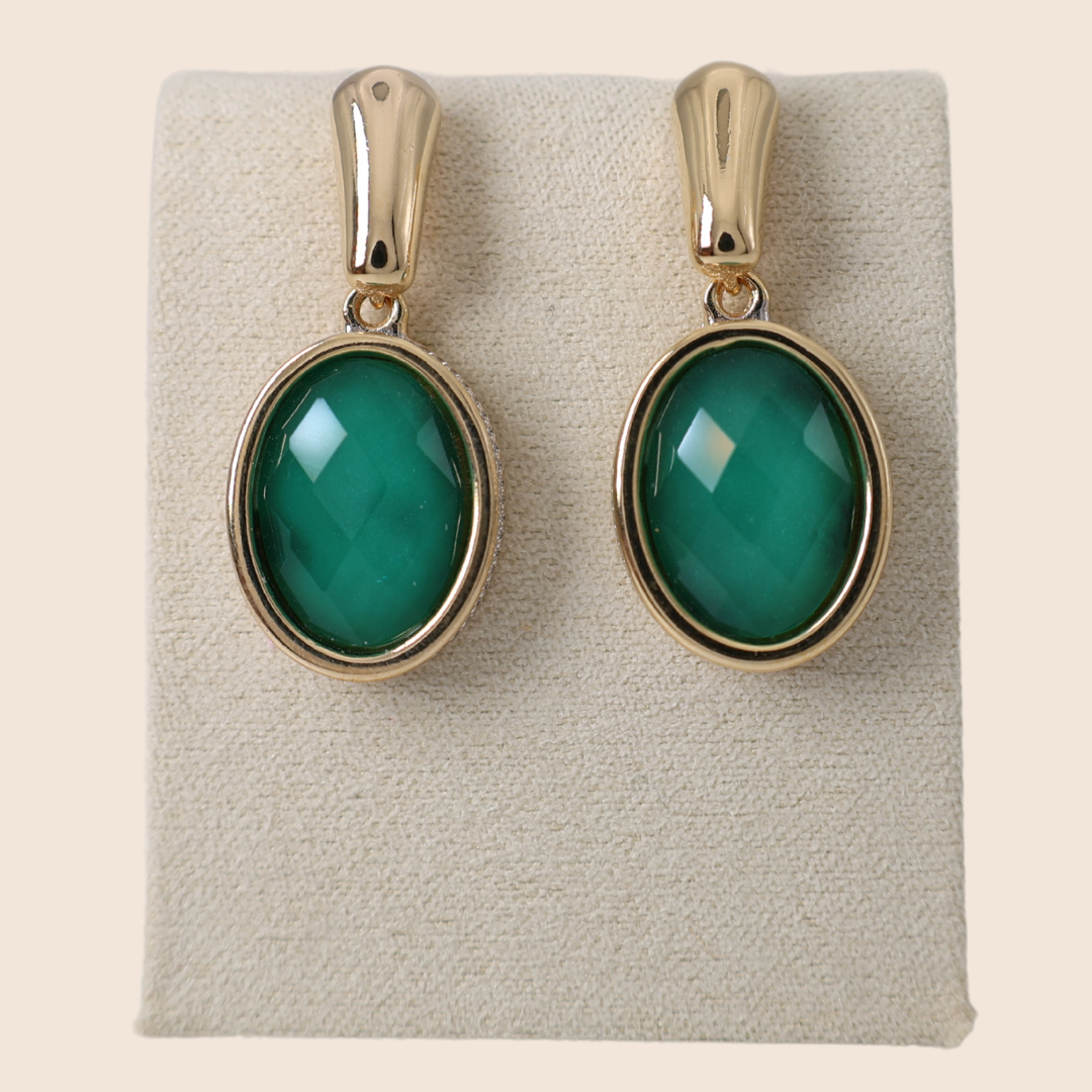 Gabrielle Emerald earrings