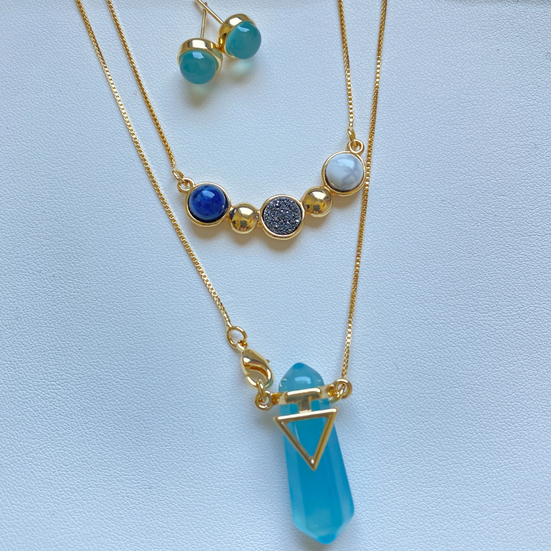 Conjunto de joyas Mistika azul