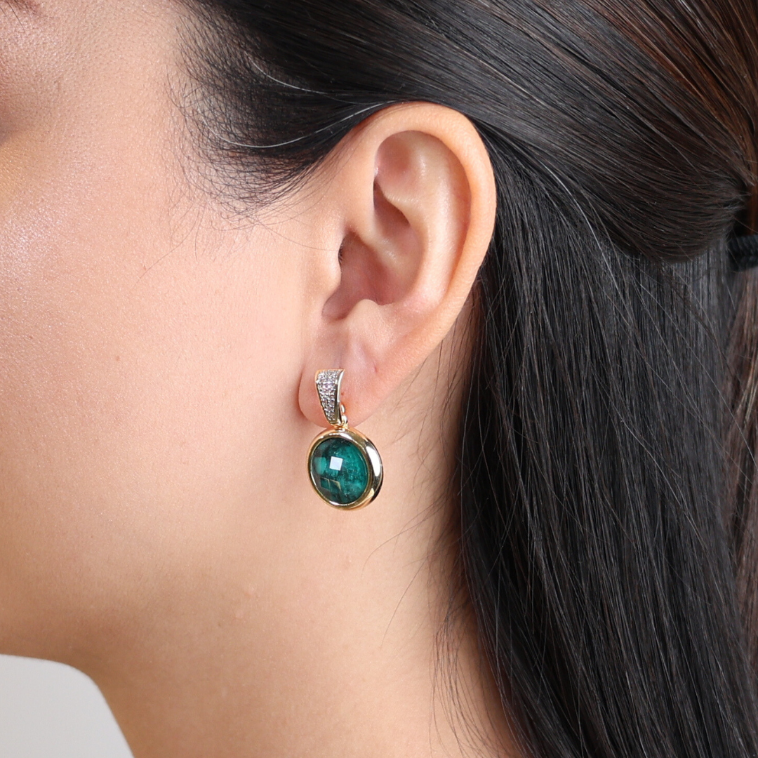 Fabrizia Emerald earrings