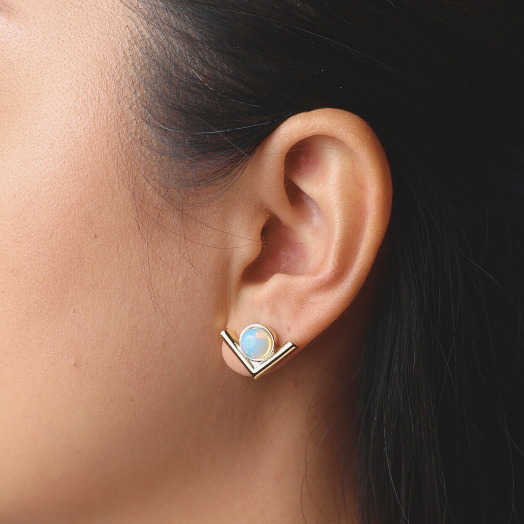 Vivian Moonstone earrings