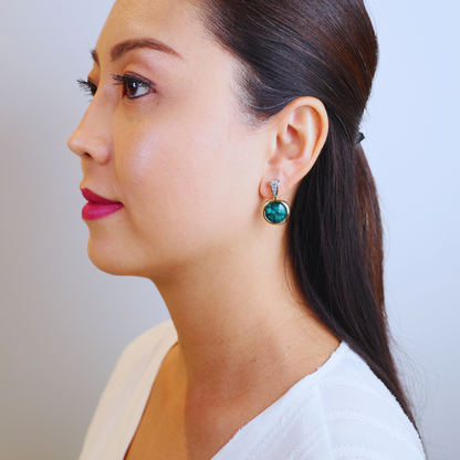 Fabrizia Emerald earrings