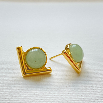 Vivian Green Quartz earrings