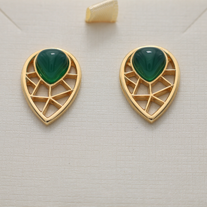 Manon green earrings