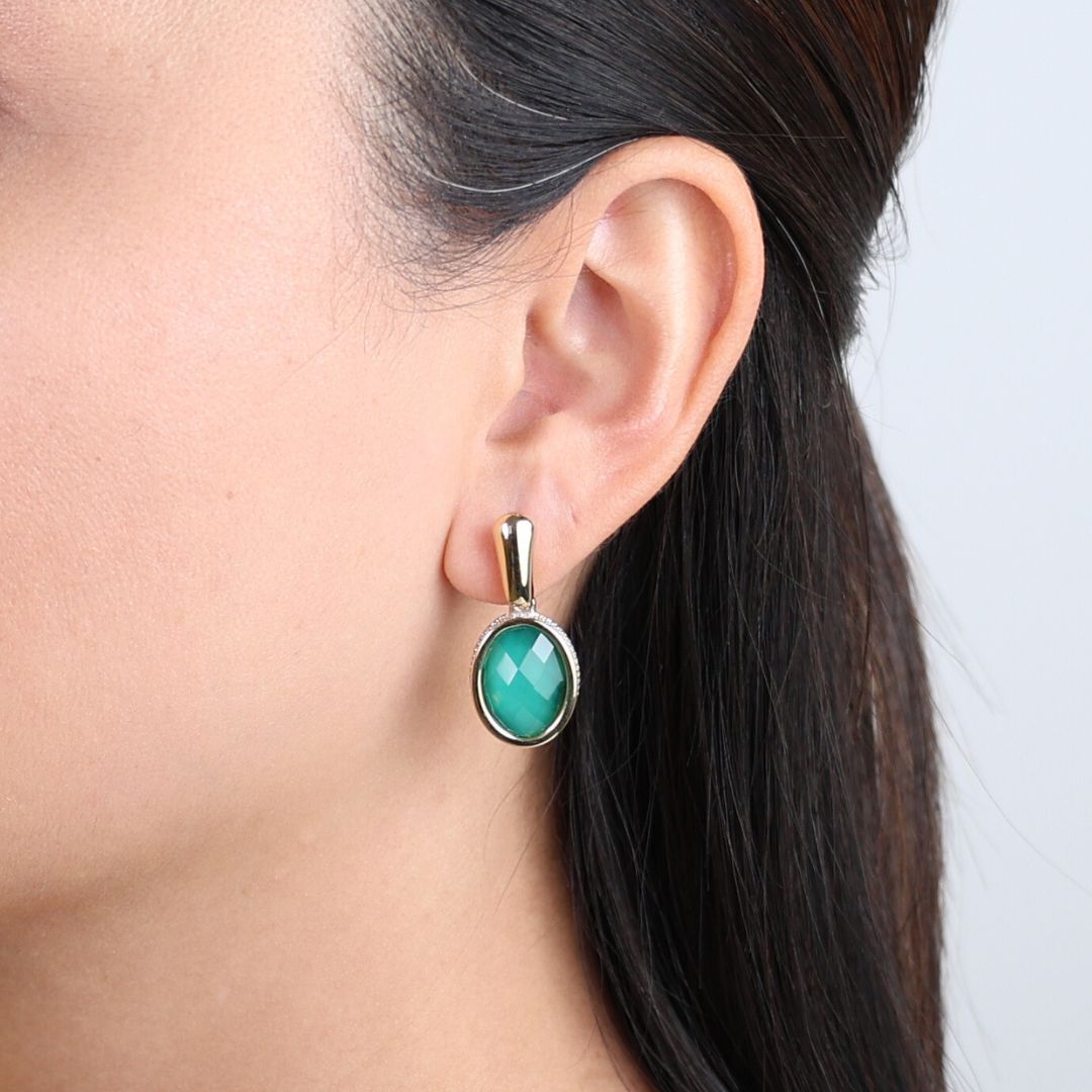 Gabrielle Emerald earrings