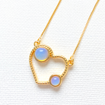 Alice in Hearts Moonstone necklace