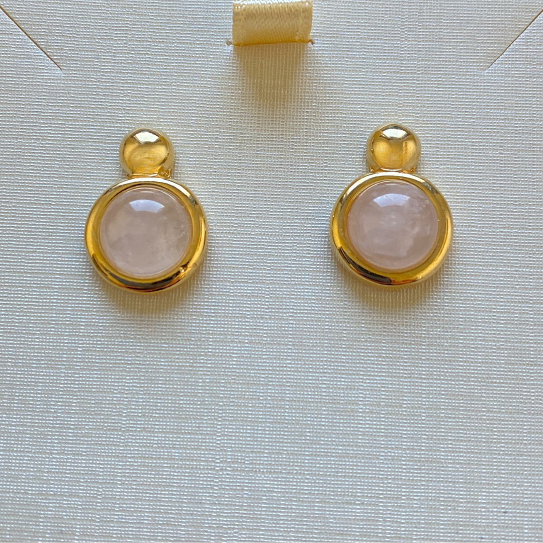 Glory Rose Quartz earrings