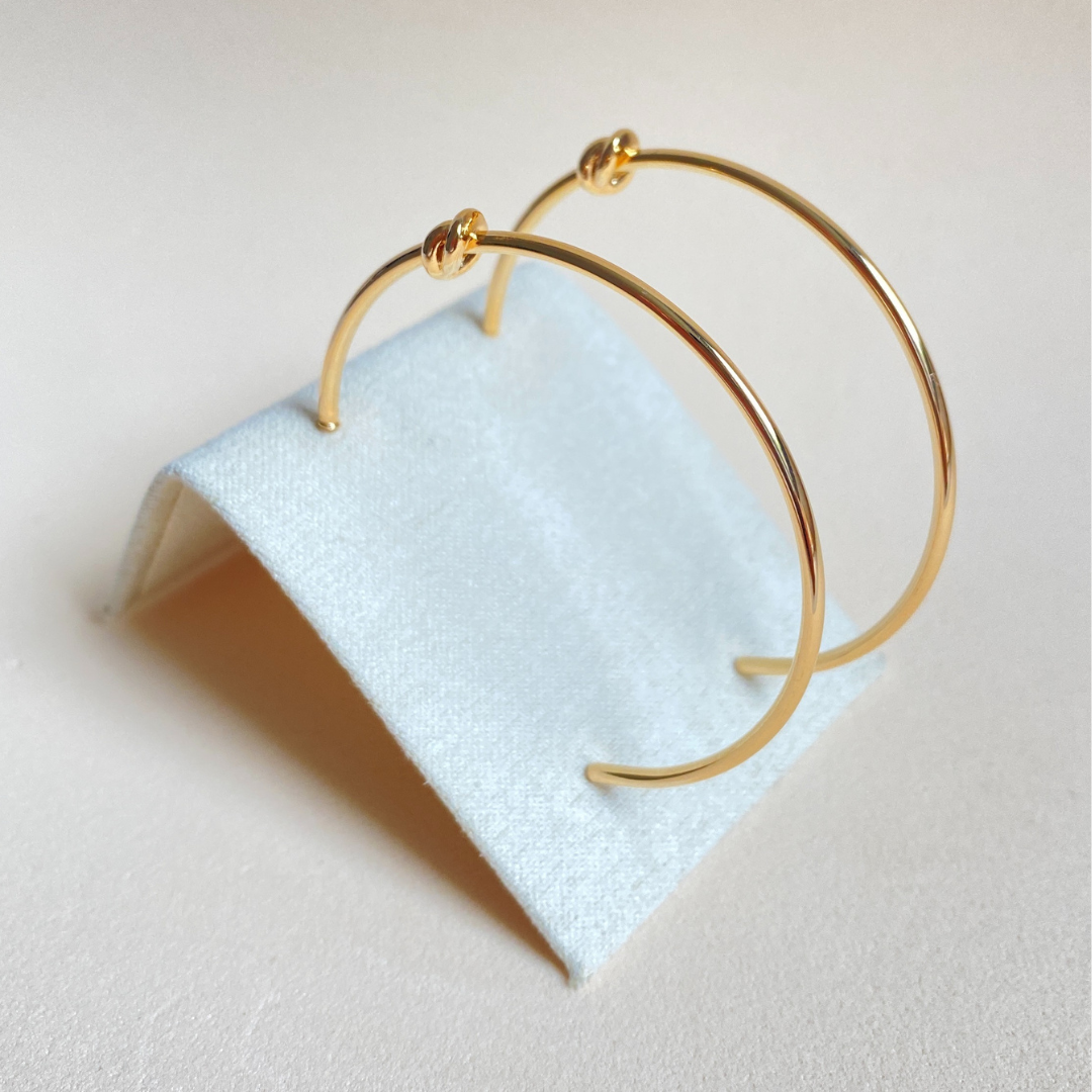 Nadia large hoop earrings