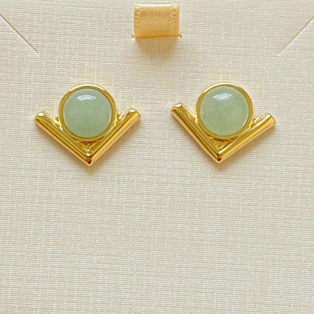 Vivian Green Quartz earrings