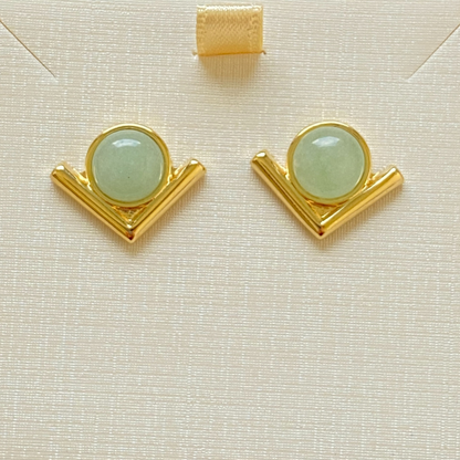 Vivian Green Quartz earrings